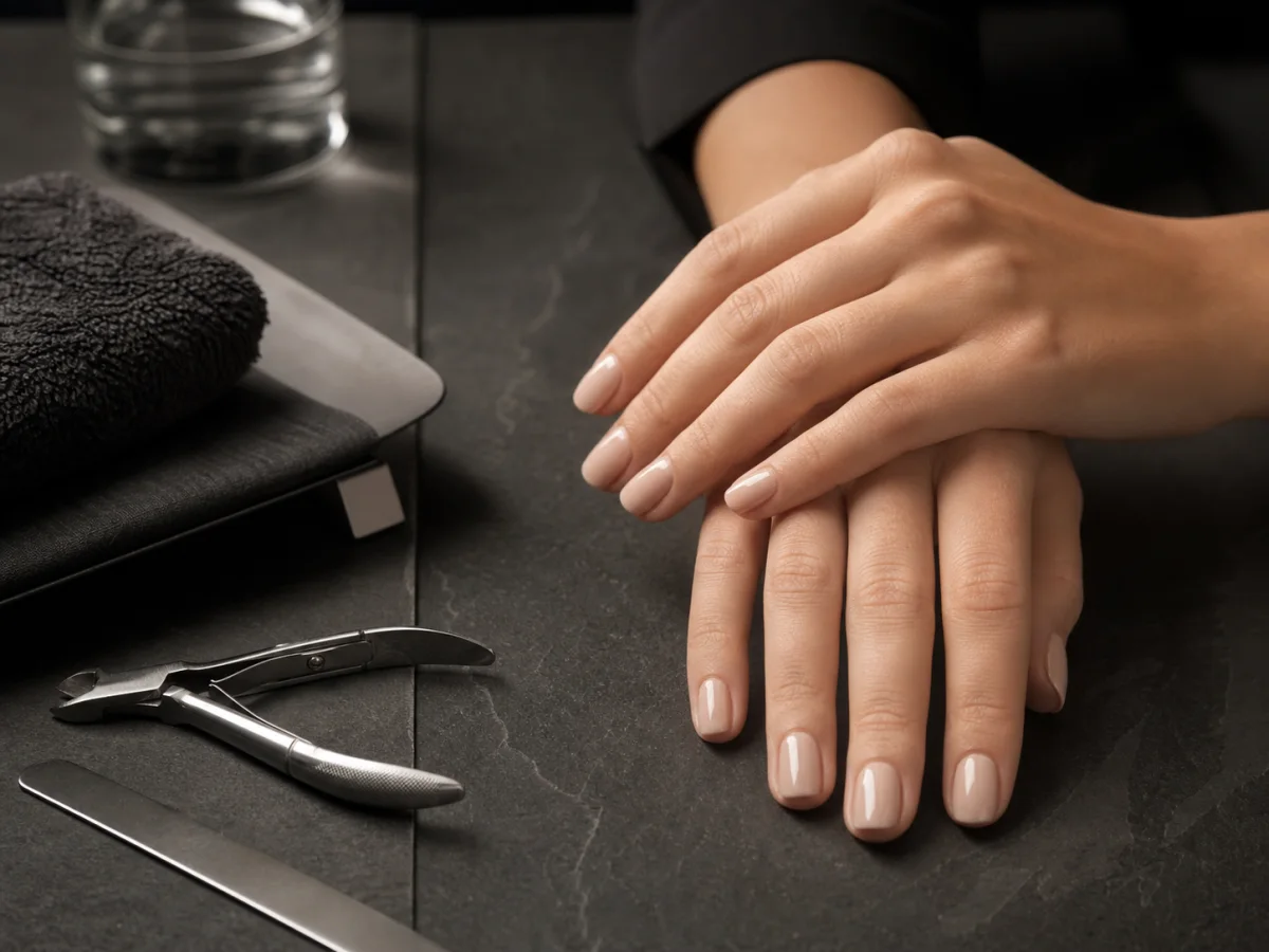 Detailed professional manicure at DJ Nails & Head Spa